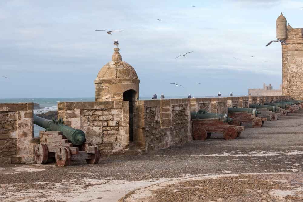 Things to do in Essaouira include visiting the historic Sqala du Port, offering panoramic views, cannons, and rich history. One of the must-see places to visit in Essaouira, it showcases the history of Essaouira and makes for fantastic photos during Essaouira tours.