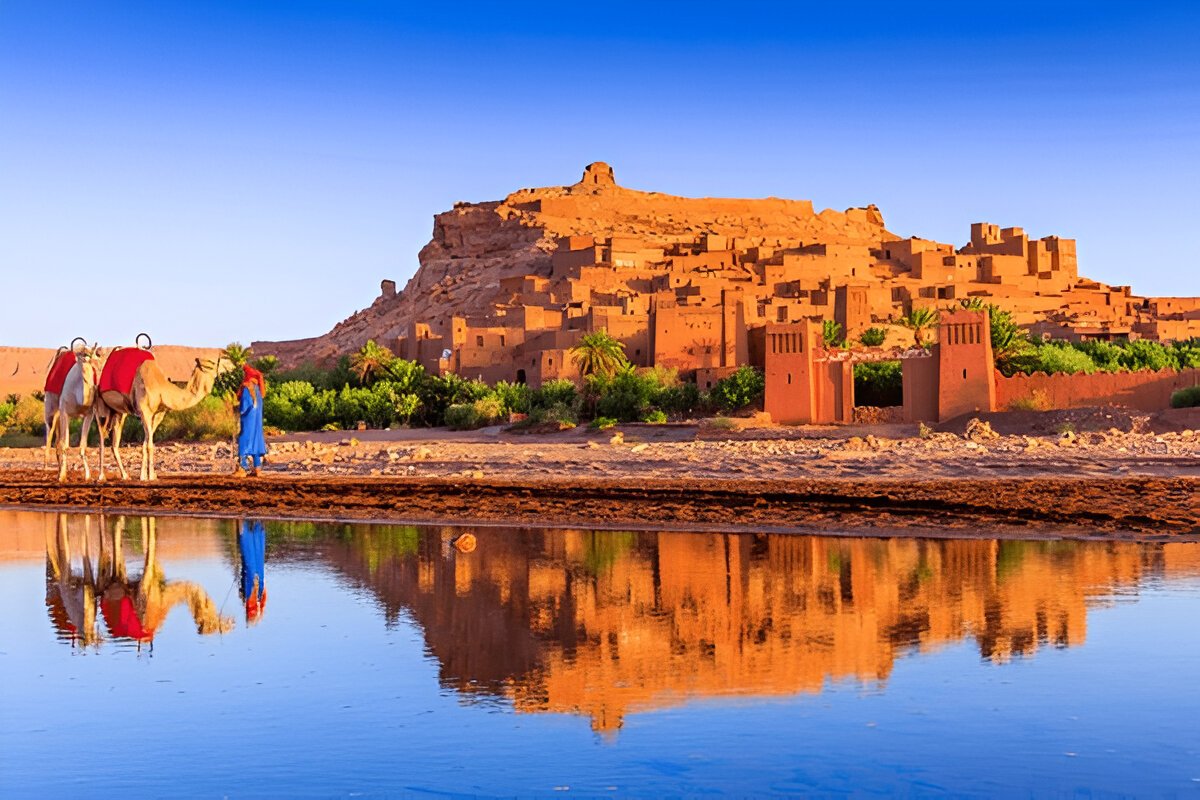 Ait Benhaddou, a UNESCO World Heritage Site, is one of the top things to do in Ouarzazate. This historic ksar features earthen clay architecture and cinematic landscapes, famously used in movies like Gladiator and Game of Thrones. It offers a captivating glimpse into Morocco’s ancient desert culture.